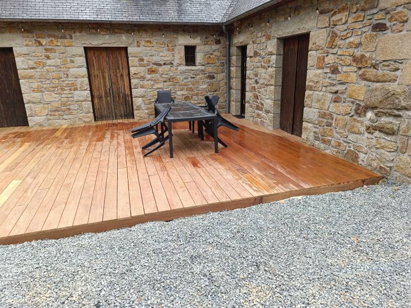 Terrasse en bois cumaru Lannion