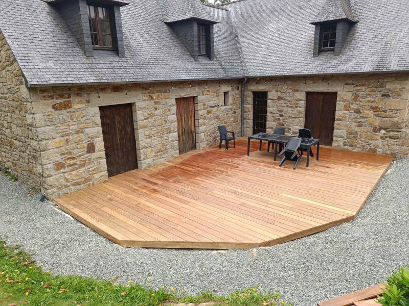 Terrasse en bois cumaru Lannion