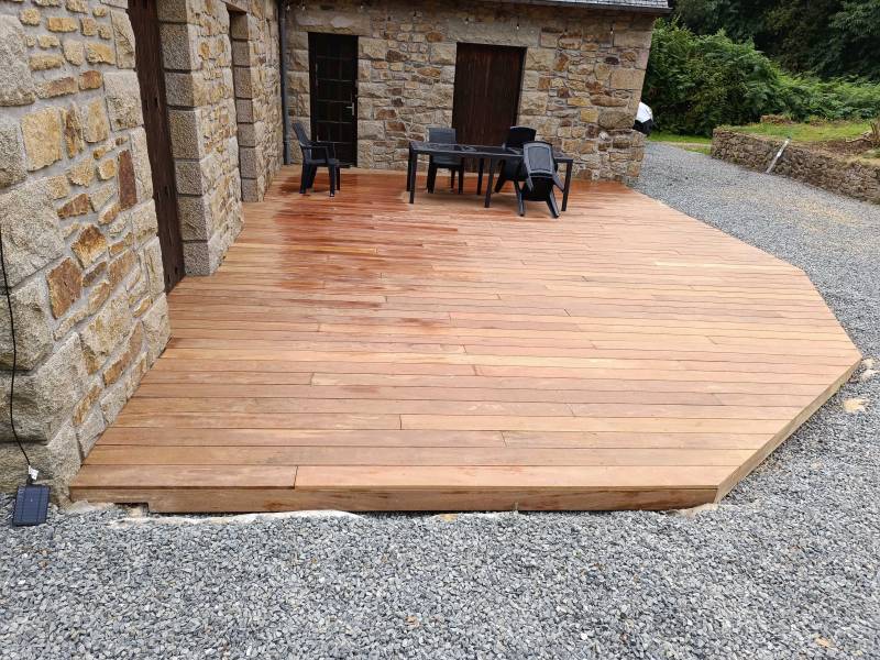 Terrasse en bois cumaru Lannion