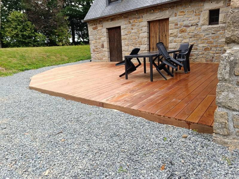 Terrasse en bois cumaru Lannion